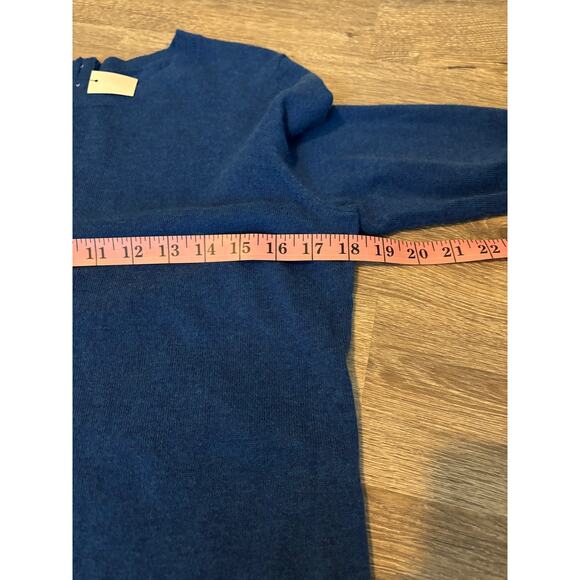 Talbots New Blue Wool Blend Crewneck Sweater MP - Picture 7 of 7